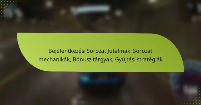 Bejelentkezési Sorozat Jutalmak: Sorozat mechanikák, Bónusz tárgyak, Gyűjtési stratégiák