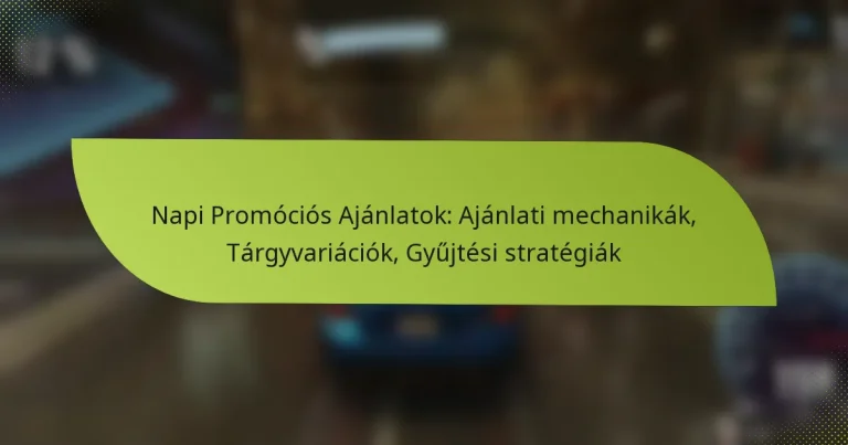 Napi Promóciós Ajánlatok: Ajánlati mechanikák, Tárgyvariációk, Gyűjtési stratégiák